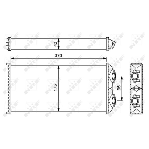 Radiator incalzire habitaclu Nrf 54246