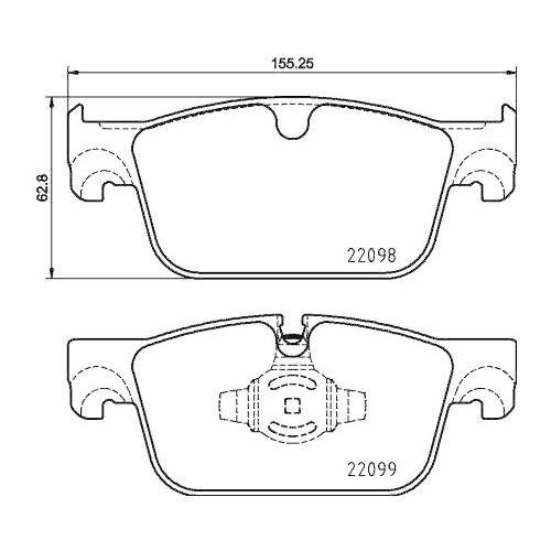 Placute frana Volvo S60 3 (224) 02.19-, S90 2 (234) 01.16-, V60 2 (225) 02.18-, V60 2 Cross Country (227) 02.18-, V90 2 Cross Country (236) 03.16-, V90 2 Estate (235) 03.16-, Xc60 2 (246) 03.17-, Fata, BREMBO