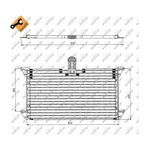 Condensator climatizare, Radiator clima Scania 4 - Series Nrf 35061