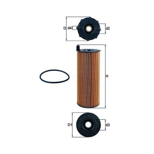 MAHLE Filtru ulei