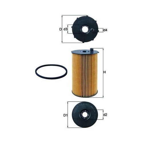 MAHLE Filtru ulei