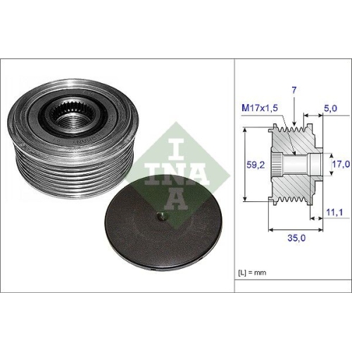 Fulie alternator Ina 535008710