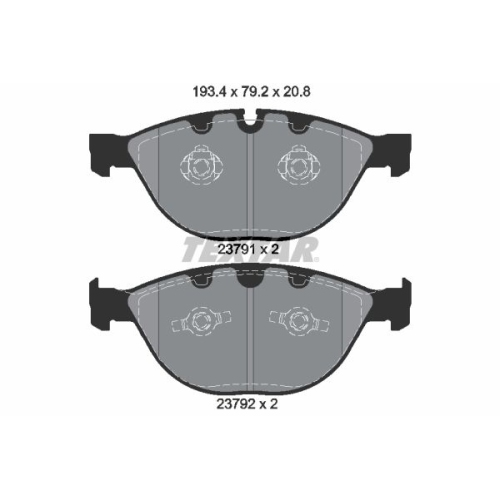 TEXTAR set placute frana,frana disc Q+