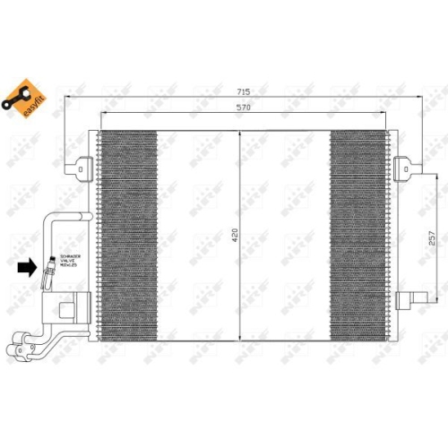 Condensator climatizare, Radiator clima Skoda Superb (3u4); Vw Passat (3b2/3b3) Nrf 35359