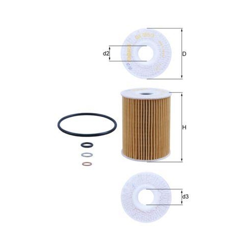MAHLE Filtru ulei