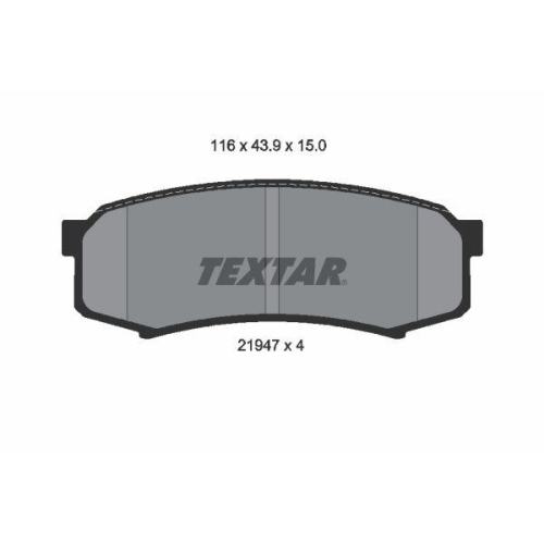 TEXTAR set placute frana,frana disc