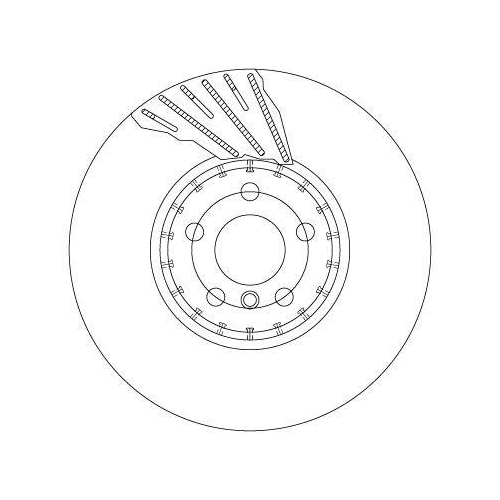 Disc frana BMW 3 (G20, G21), 4 (G22, G23), 5 (G30, G31), 6 Gran Turismo (G32), 7 (G11), 8 (G14, G15, G16), iX (I20), X3 (G01), X4 (G02), X5 (G05), Z4 Roadster (G29), Fata, Dreapta, 348X36mm, ventilat, TRW