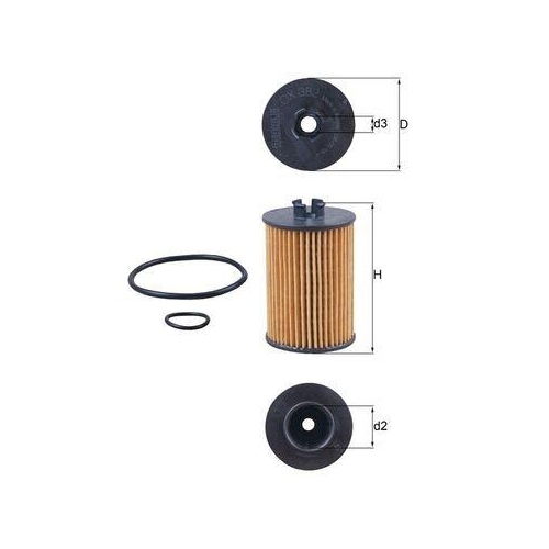 MAHLE Filtru ulei