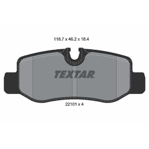 TEXTAR set placute frana,frana disc Q+