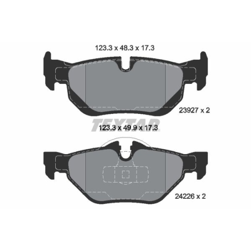 TEXTAR set placute frana,frana disc Q+