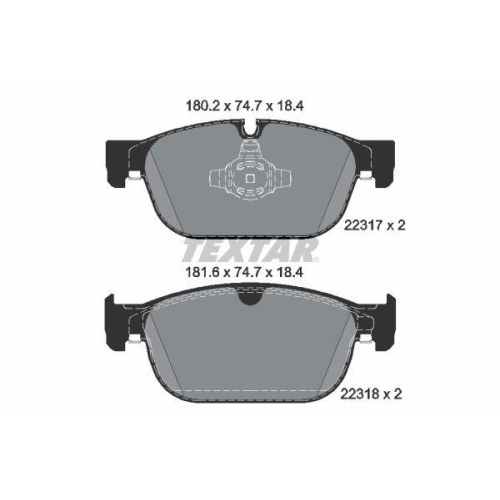 TEXTAR set placute frana,frana disc Q+