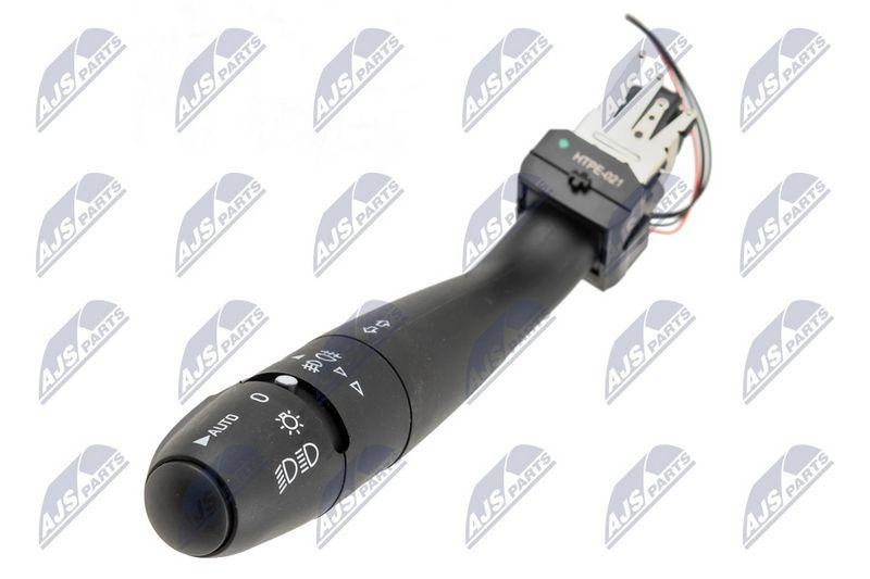 Comutator coloana directie Peugeot 307 2000-; functii: semnalizare, spalare stergere luneta, lumini, spalare stergere parbriz, frecventa stergere, fara calculator bord; 96439233ZL; NTY, aftermarket