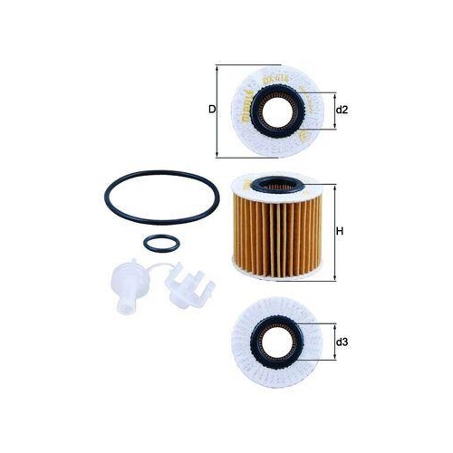 MAHLE Filtru ulei