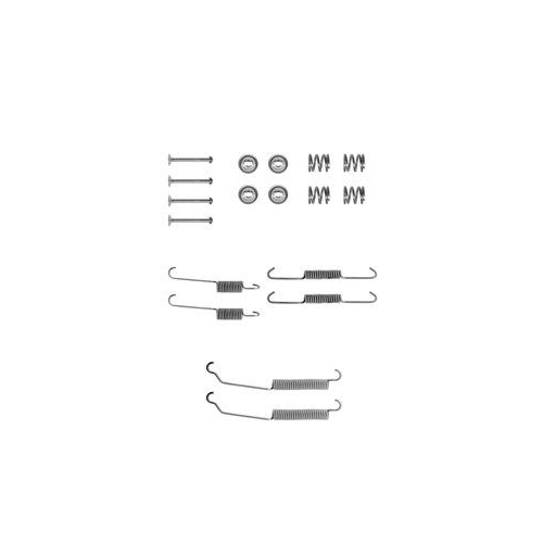 Set accesorii reparatie saboti frana Delphi LY1129, parte montare : Punte Spate