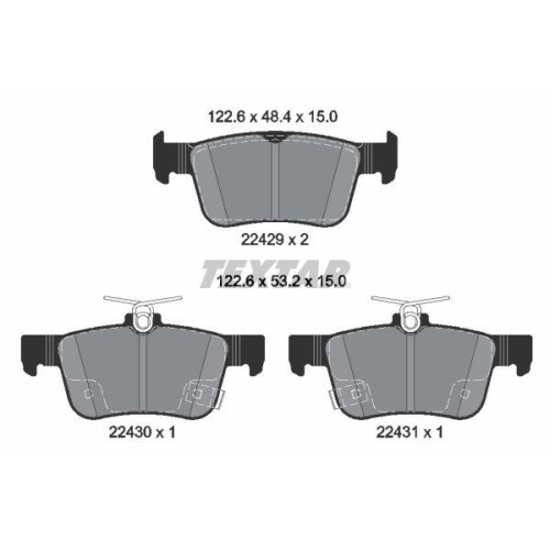 TEXTAR set placute frana,frana disc Q+