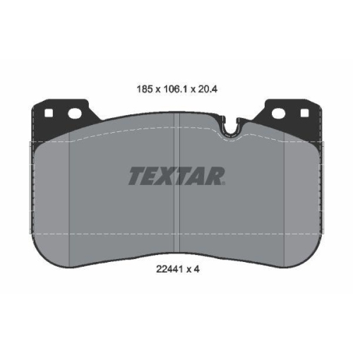 TEXTAR set placute frana,frana disc Q+