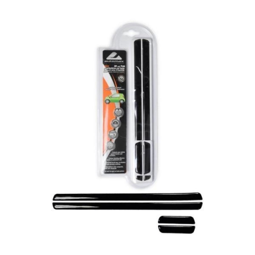 Bandou protectie parcare, set 4 buc, 2x30cm , 2x7cm, negru, protectie portiere, oglinzi