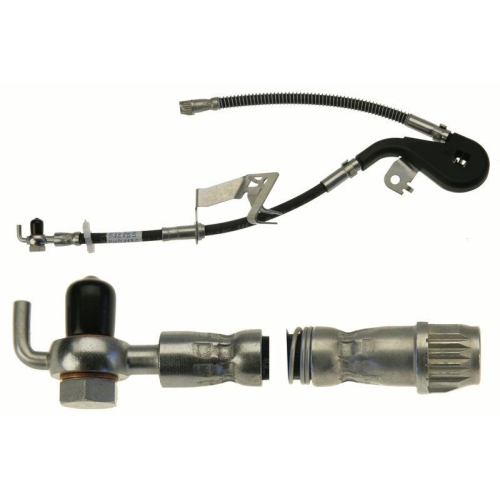 Furtun frana Citroen C5 3 (Rd) 02.08-05.17, C6 (Td) 09.05-12.12; Peugeot 407 (6d) 02.04-12.11, Fata, Dreapta, TRW