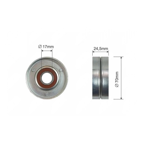 Rola curea transmisie Audi A3 1.9tdi 1996-, Skoda Octavia 1.9tdi 1996-, Golf 4 1.9tdi 1997-, NTY RNK-AU-002