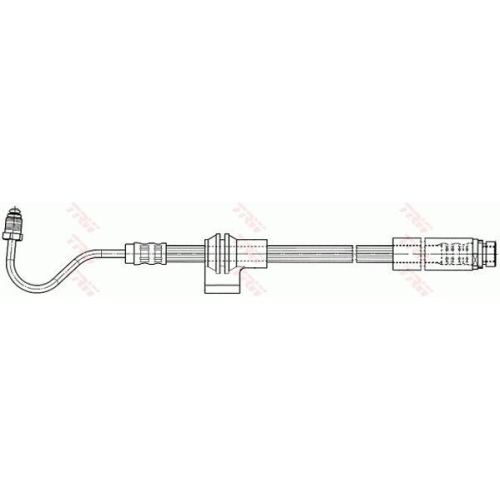 Furtun frana Ford Fiesta 5 (Jh Jd) 11.01-12.14, Spate, Stanga, TRW