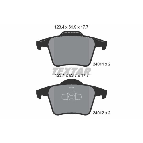 TEXTAR set placute frana,frana disc