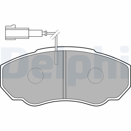 DELPHI set placute frana,frana disc