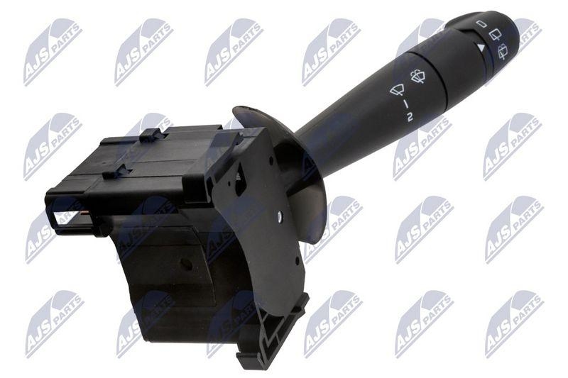 Comutator coloana directie Renault Trafic II 2001-, Espace IV 2002-, Laguna II 2001-, Vel Satis 2002-, Opel Vivaro A 2001-; functii: spalare, stergere luneta, spalare, stergere parbriz, fara calculator bord; 7701048914; NTY, aftermarket