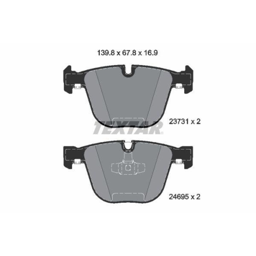 TEXTAR set placute frana,frana disc Q+