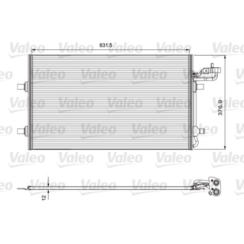 Condensator climatizare, Radiator clima Volvo C30, C70 2 Cabriolet, S40 2 (Ms), V50 (Mw) Valeo 814324