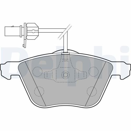 DELPHI set placute frana,frana disc