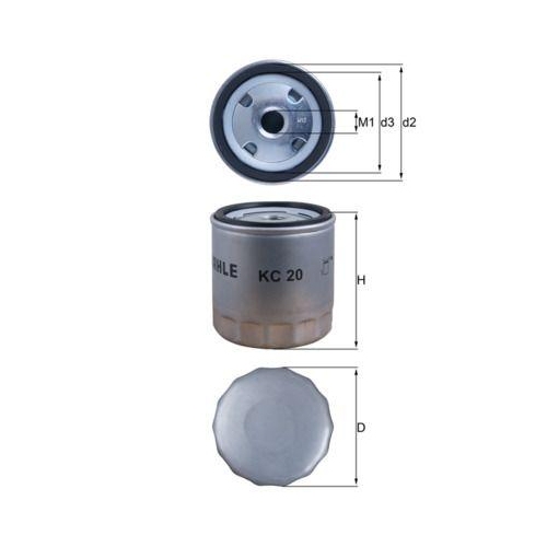 MAHLE filtru combustibil