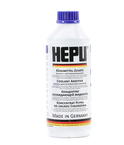 Antigel HEPU Albastru diluat -38 grade Celsius, 1.5 Litru