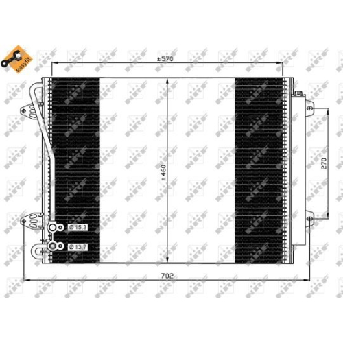 Condensator climatizare, Radiator clima Vw Cc (358), Passat (362), Passat (3c2), Passat Cc (357) Nrf 35613