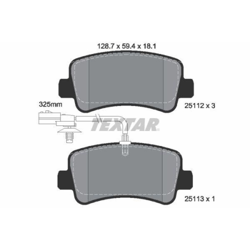 TEXTAR set placute frana,frana disc Q+