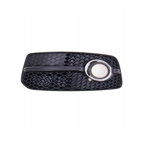 Grila bara fata Audi Q5 (R5) 2008-2012, partea stanga, cu gaura proiector, Aftermarket, 8R0807681E01C