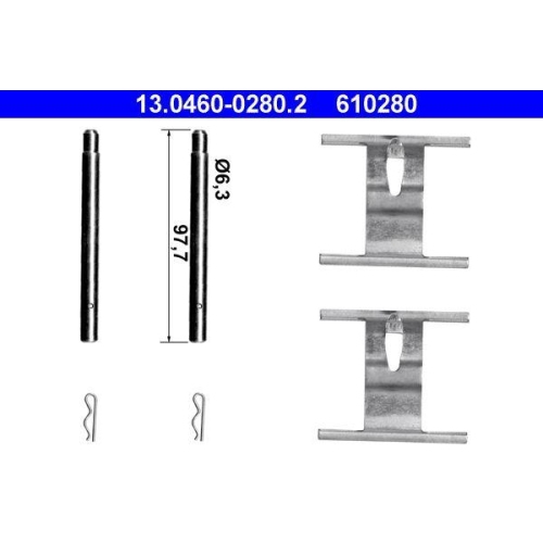 ATE Set accesorii, placute frana