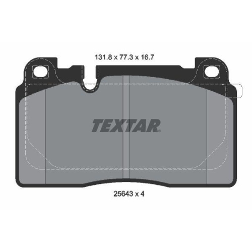 TEXTAR set placute frana,frana disc