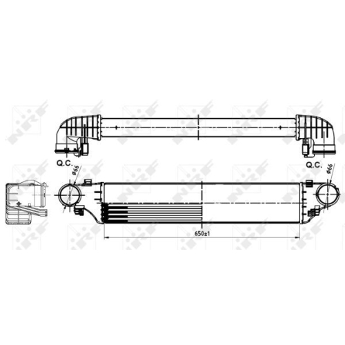 Radiator intercooler Nrf 30164A