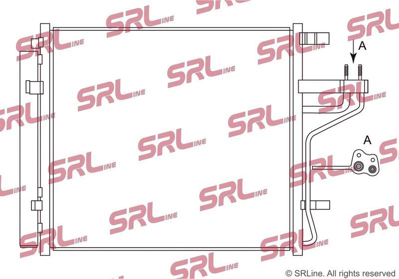 Condensator climatizare AC Hyundai I10 19-; Kia Picanto 17-, motor: 1.0, 1.2, Condensator cu uscator integrat , 445(412)x398x12, SRLine, miez si rezervor din aluminiu brazat, 97606-G6000