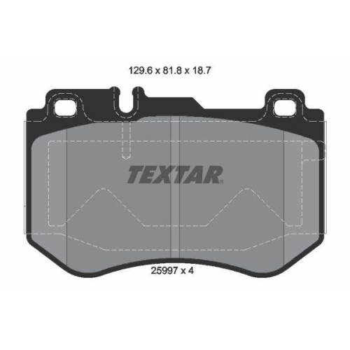 TEXTAR set placute frana,frana disc