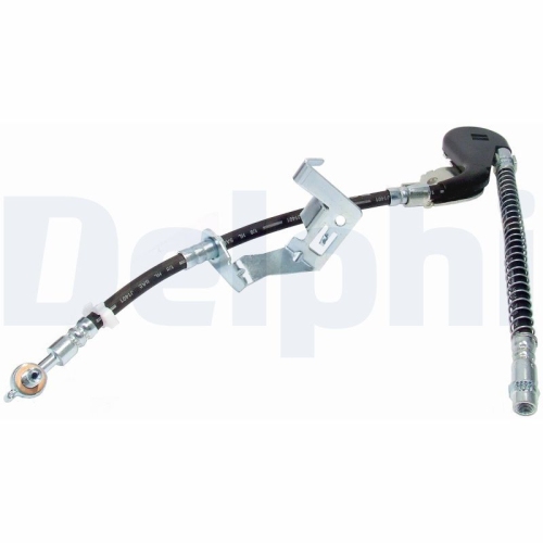 Furtun frana fata DELPHI, Citroen C5, 2008-, C6, 09.2005-12.2012; Peugeot 407, 02.2004-12.11, 407 Cupe, 10.05-, 407 Sw, 05.2004-12.11, partea stanga, Fata; puntea fata; axa stanga fata