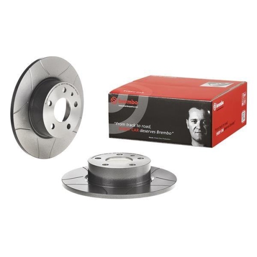 Set discuri frana Alfa Romeo 147 (937 ), 156 (932 ), 156 Sportwagon (932 ), 164 (164 ); Lancia Delta 1 (831 ), Thema (834 ), punte spate, 251x10, plin canelat, BREMBO