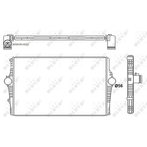 Radiator intercooler Nrf 30249