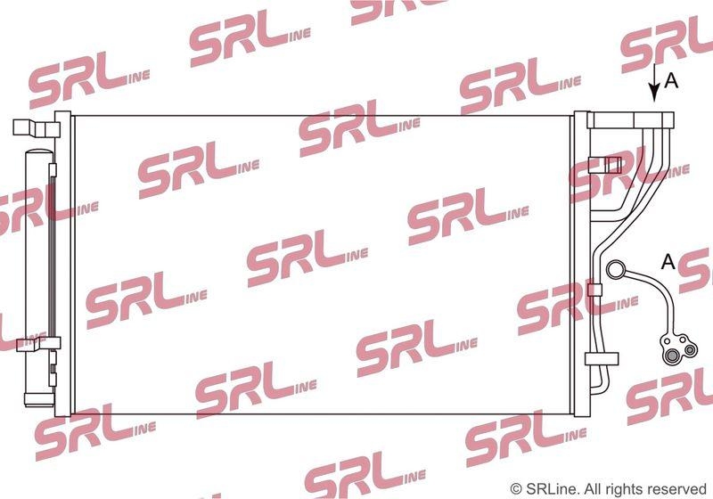 Condensator climatizare AC Hyundai Sonata (Lf) 14-19; Kia Optima 15-, motor: 2.0, 2.4, Condensator cu uscator integrat , 690(653)x395x16, SRLine, miez si rezervor din aluminiu brazat, 97606-C1000; 97606-C1001