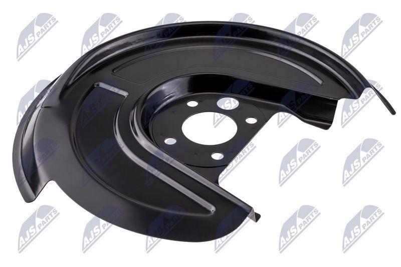 Protectie stropire disc frana Audi A3 96-99 / 00-03, TT 06-14; Seat Leon 99-05, Toledo 99-04; Skoda Octavia 97-00 / 01-10, Roomster / Praktik 06-10 / 10-; VW Bora 98-05, Golf 4 hatchback / combi 97-06, Beetle 98-05 / 05-10; spate, stanga; 1J0615609; NTY