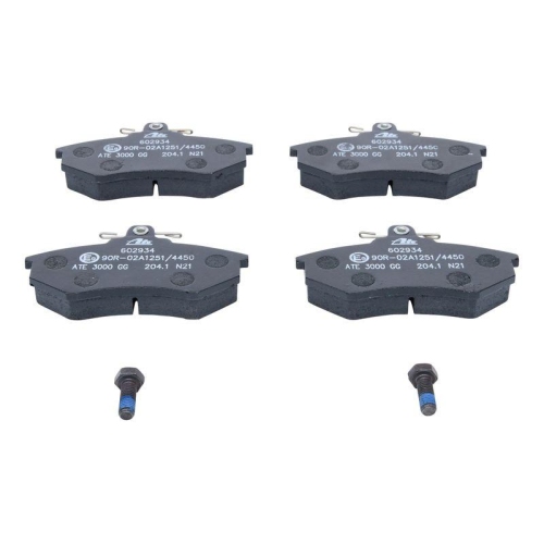 Set placute frana Ate 13046029342, parte montare : Punte fata