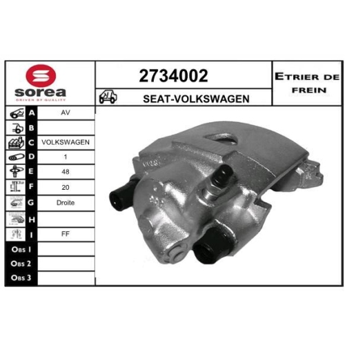 Etrier disc frana EAI 2734002