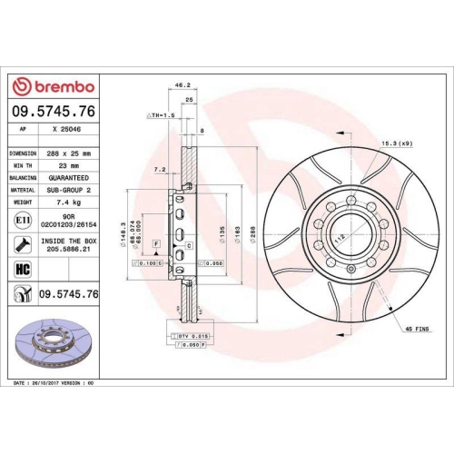 Set disc frana Audi 100 C4 12.90-11.94, A4 B5 (8d2) 11.94-12.01, A4 B6 (8e2) 11.00-12.05, A4 B6 Avant (8e5) 02.00-12.05, A4 B6 Convertible (8h7) 01.02-12.09, A4 B7 (8ec) 11.04-01.09, A4 B7 Avant (8ed) 11.04-11.08, A4 B7 Convertible (8he) 01.02-01.10, A6 C
