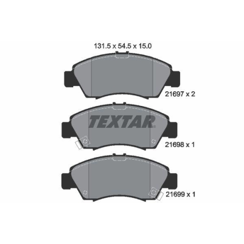 TEXTAR set placute frana,frana disc