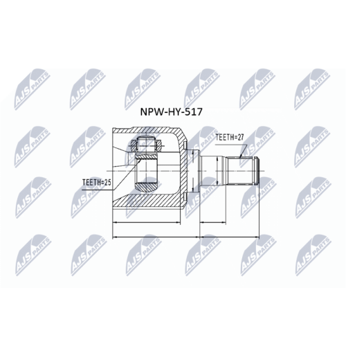 Cap planetara interior Hyundai Santa Fe 2000-2006 , 49505-26B00